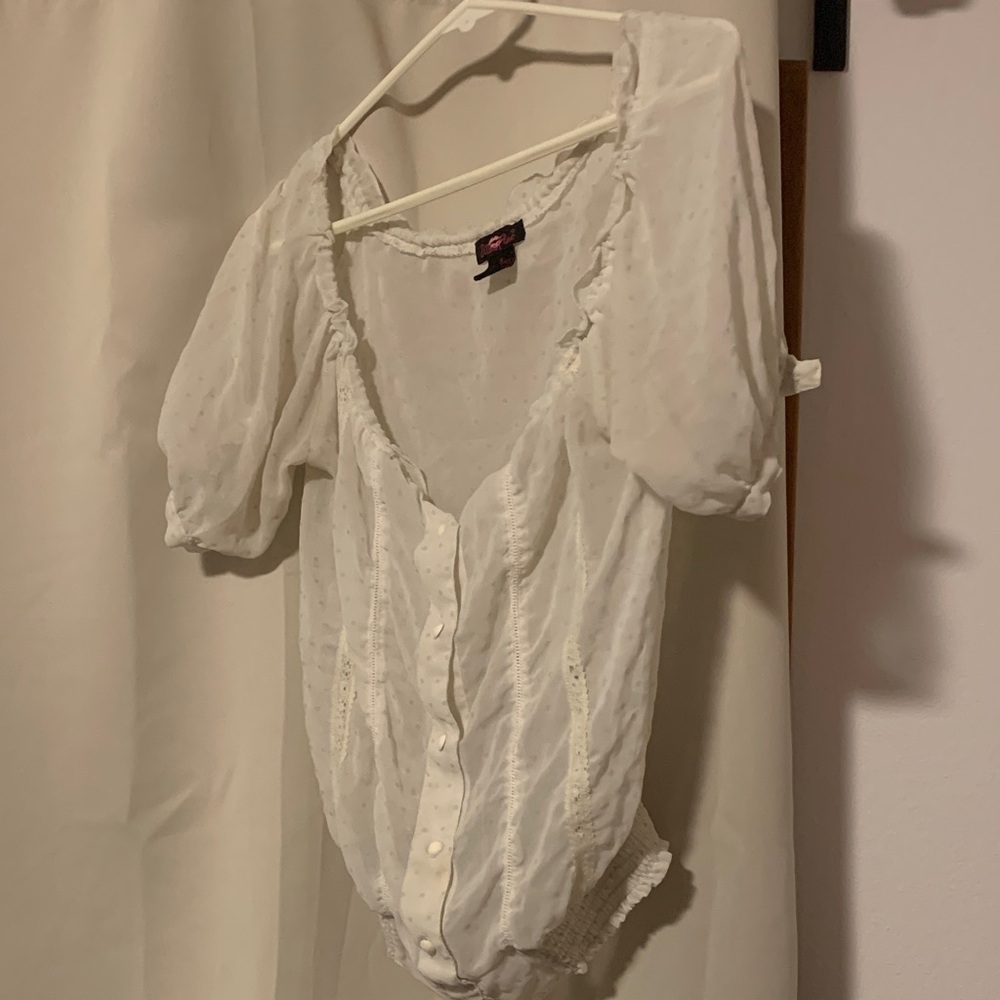 Ultra Flirt Sheer Button Up